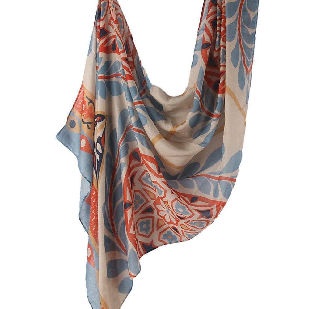 Poly-Cotton Printed Hijab Scarf (MH214)