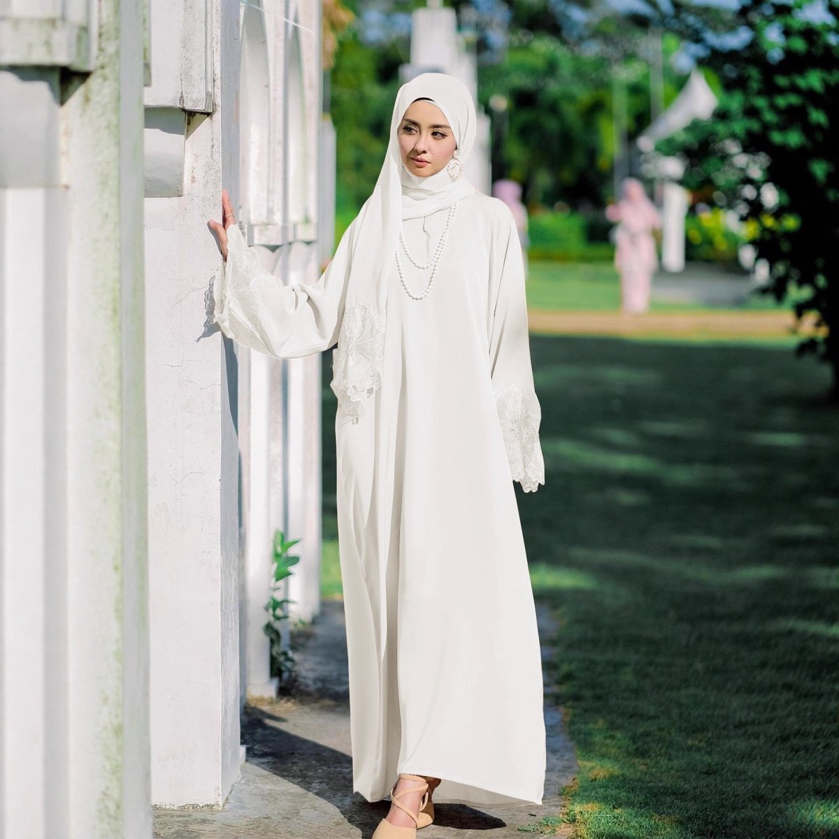Prayer Abaya with Matching Hijab (MA396)