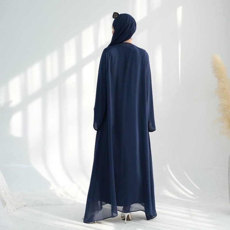 Premium Chiffon 3-Piece Set Abaya(MOA231)