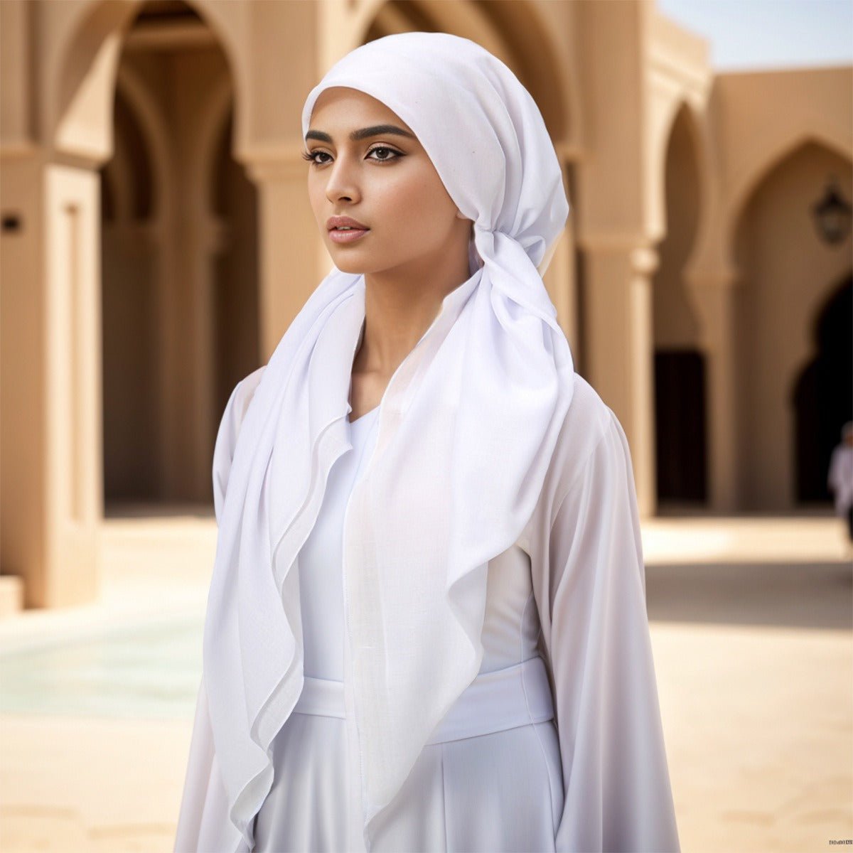 Premium Elastic Turban Caps Triangle Headwrap with Two-Tail Pullover Design (MH118)