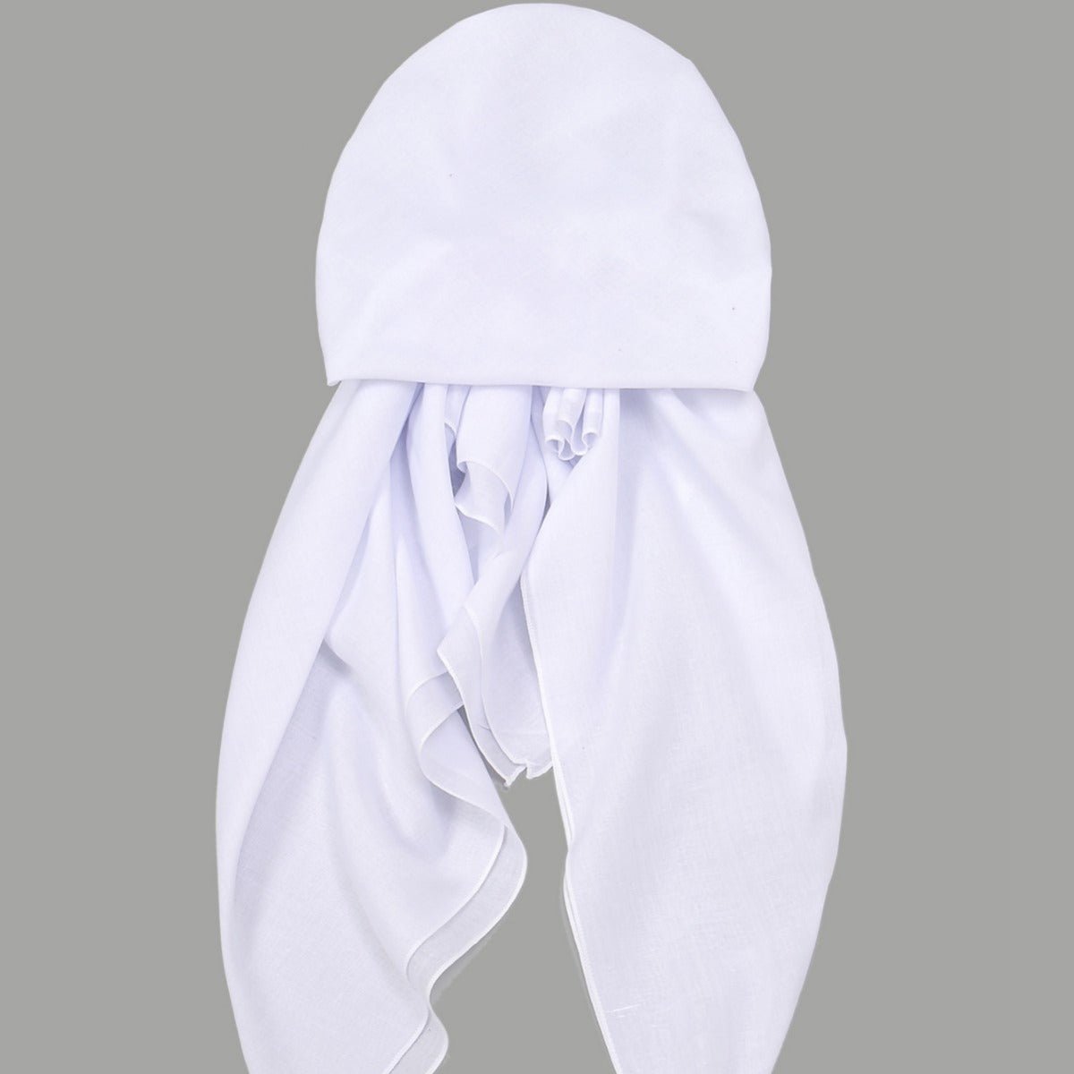 Premium Elastic Turban Caps Triangle Headwrap with Two-Tail Pullover Design (MH118)