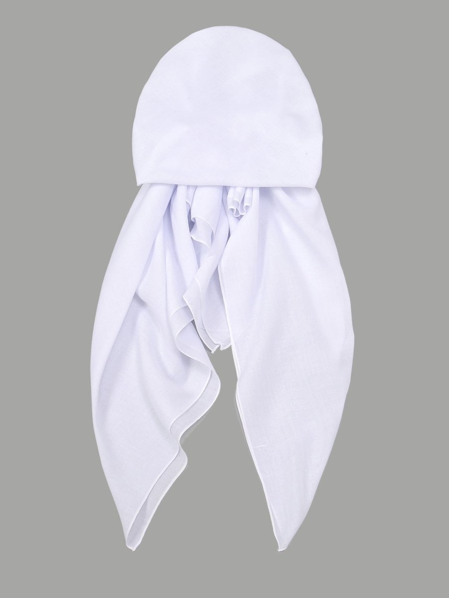 Premium Elastic Turban Caps Triangle Headwrap with Two-Tail Pullover Design (MH118)