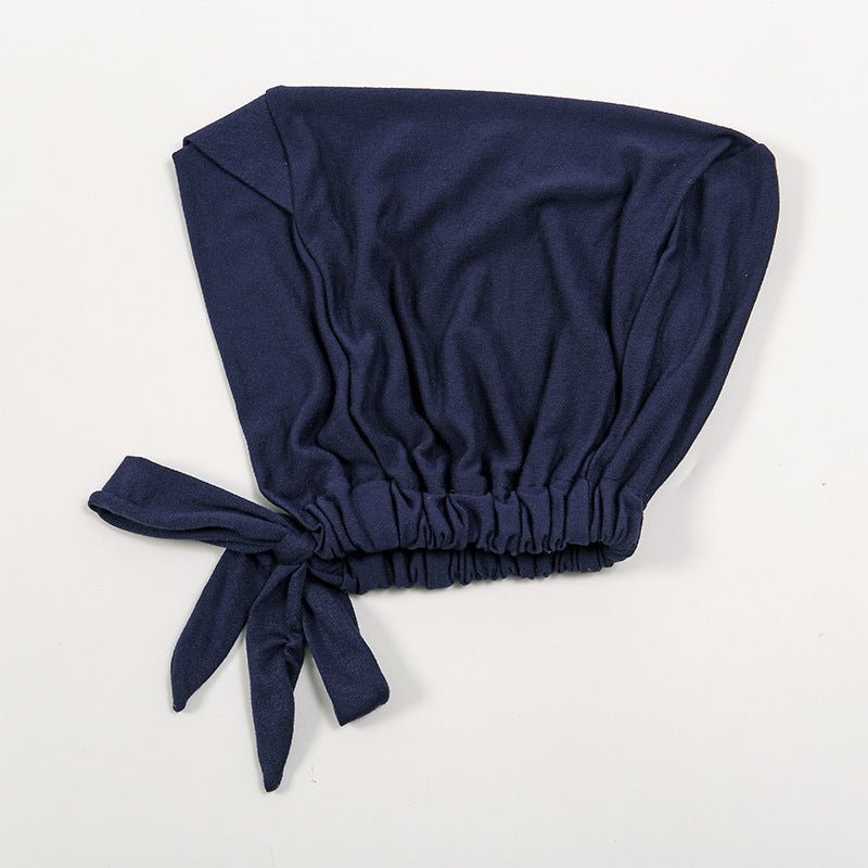 Premium Mercerized Cotton Cross-Strap Design Hijab Cap with Adjustable Brim (MH116)