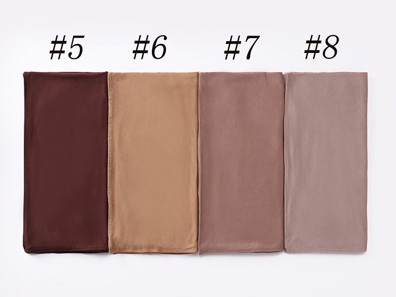Premium Boho Style Large Mercerized Cotton Hijab (MH114）