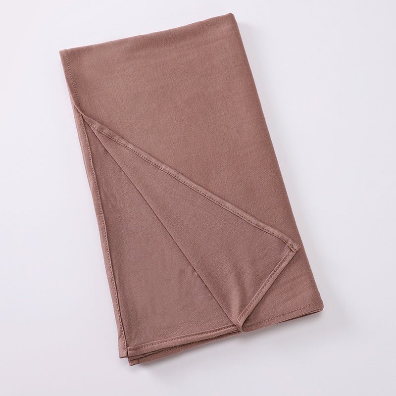 Premium Boho Style Large Mercerized Cotton Hijab (MH114）