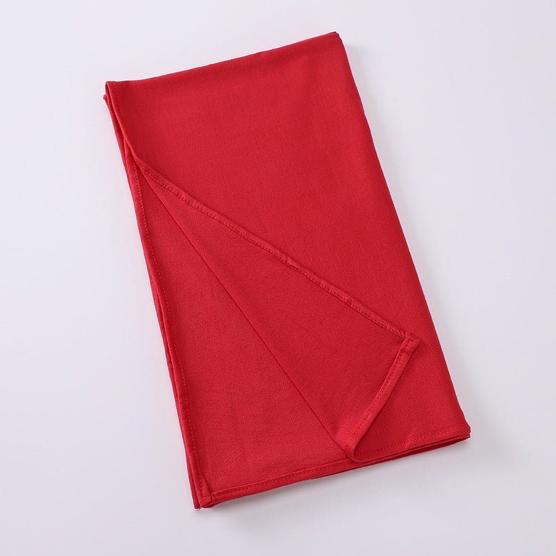 Premium Boho Style Large Mercerized Cotton Hijab (MH114）