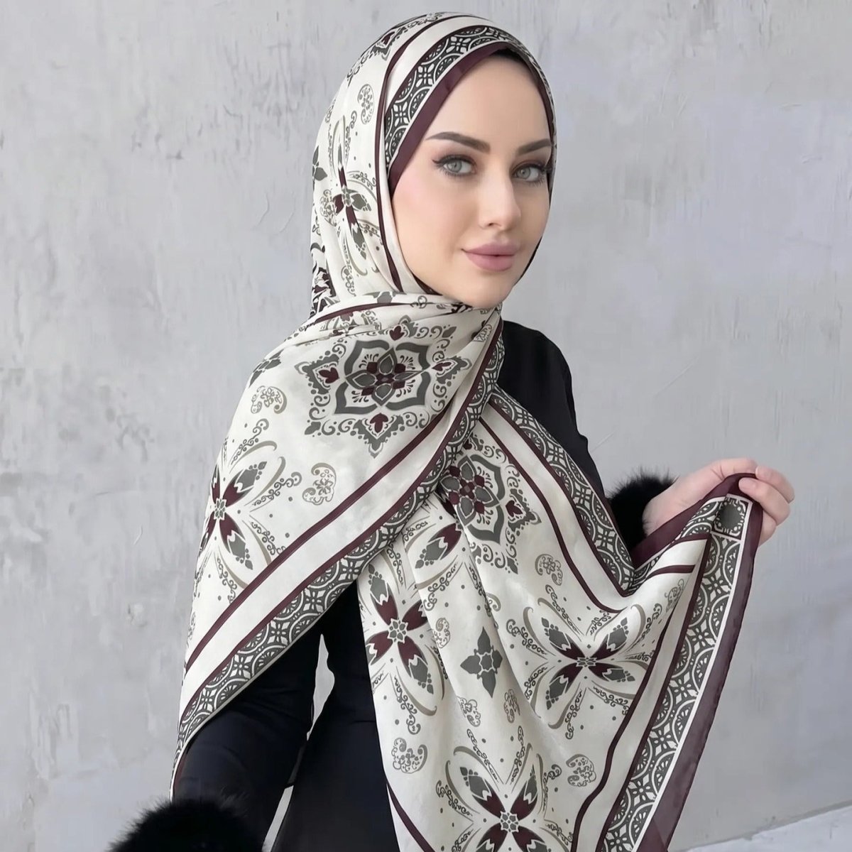 Printed Hijab Scarf(MH239)