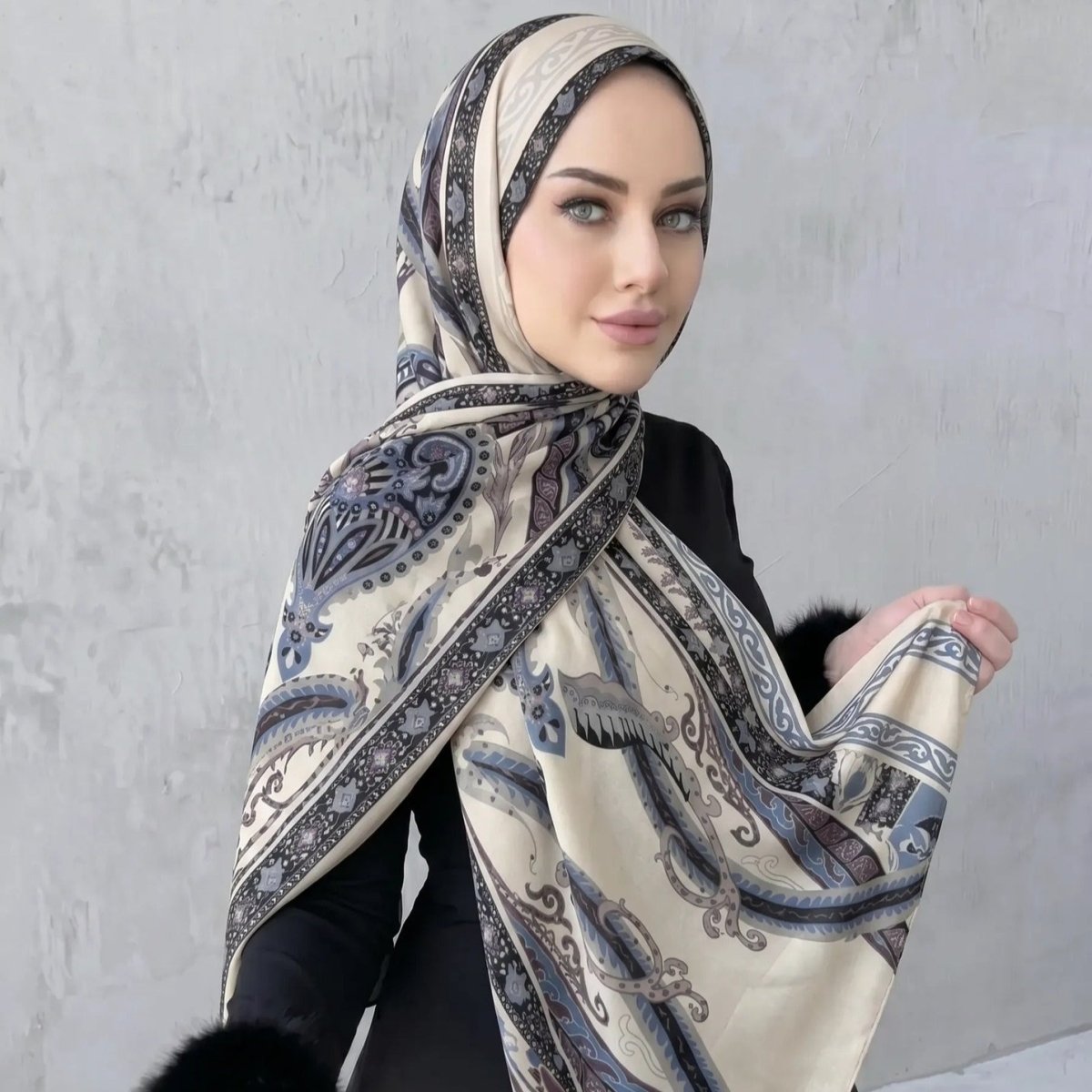 Printed Hijab Scarf(MH239)