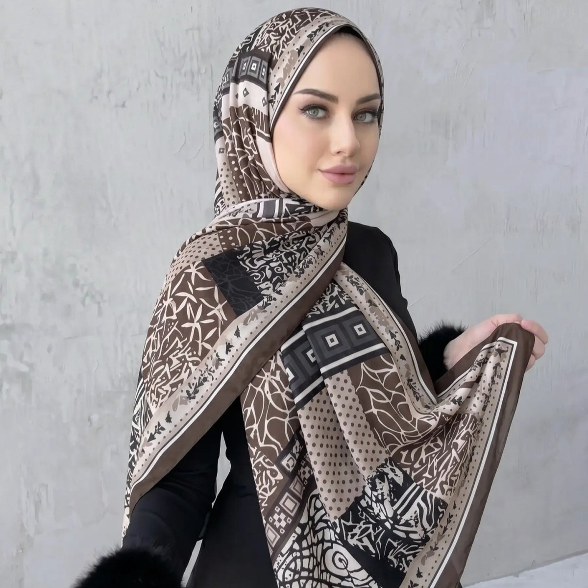 Printed Hijab Scarf(MH239)