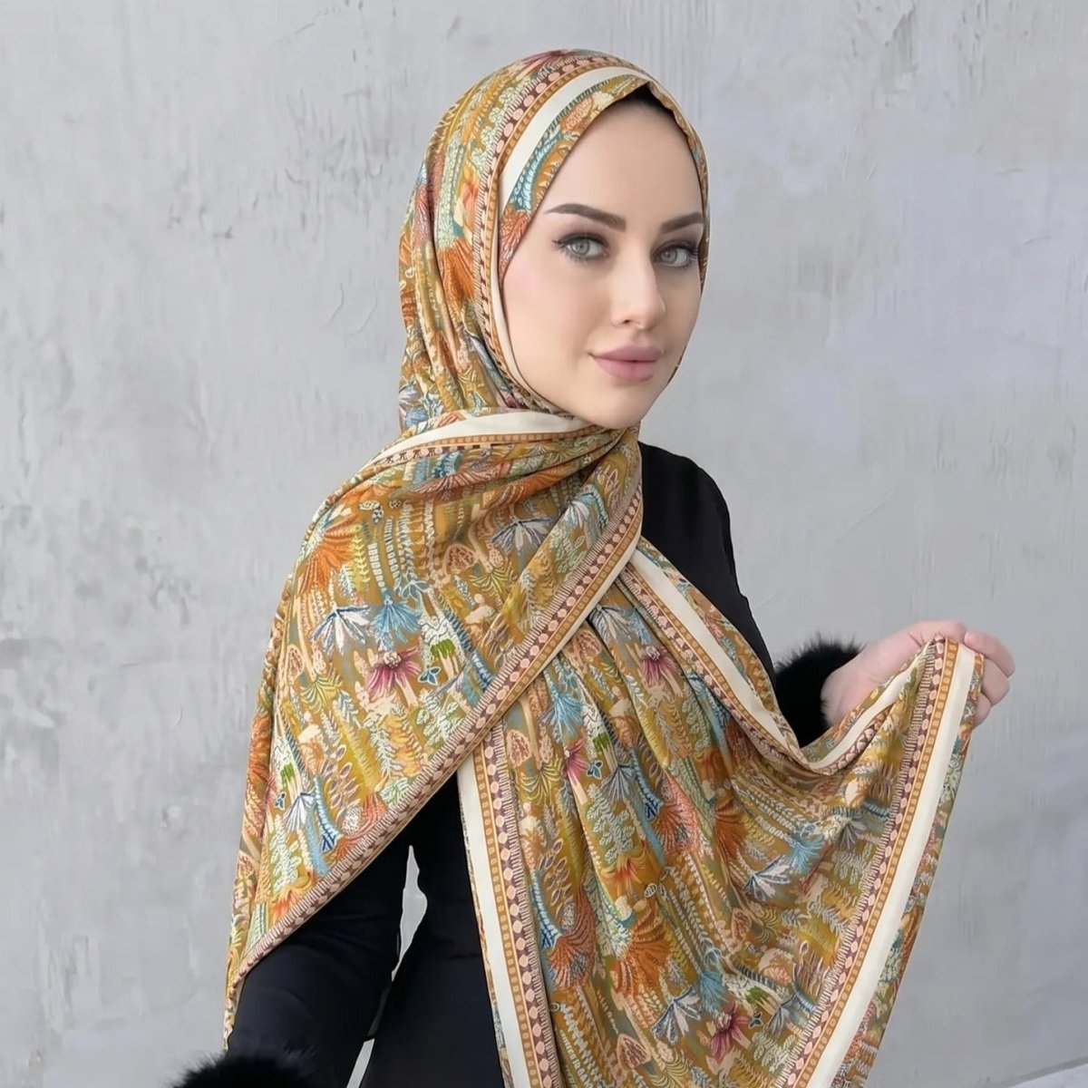Printed Hijab Scarf(MH239)