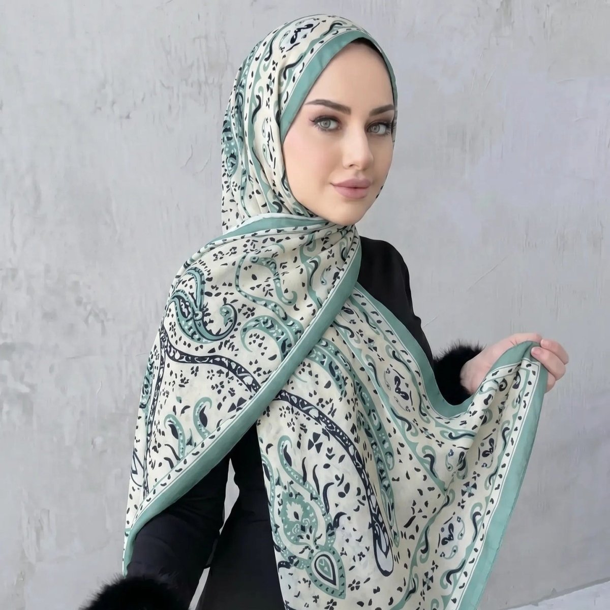 Printed Hijab Scarf(MH239)