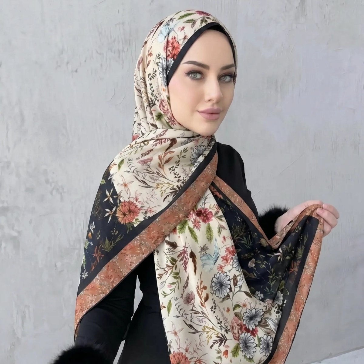 Printed Hijab Scarf(MH239)