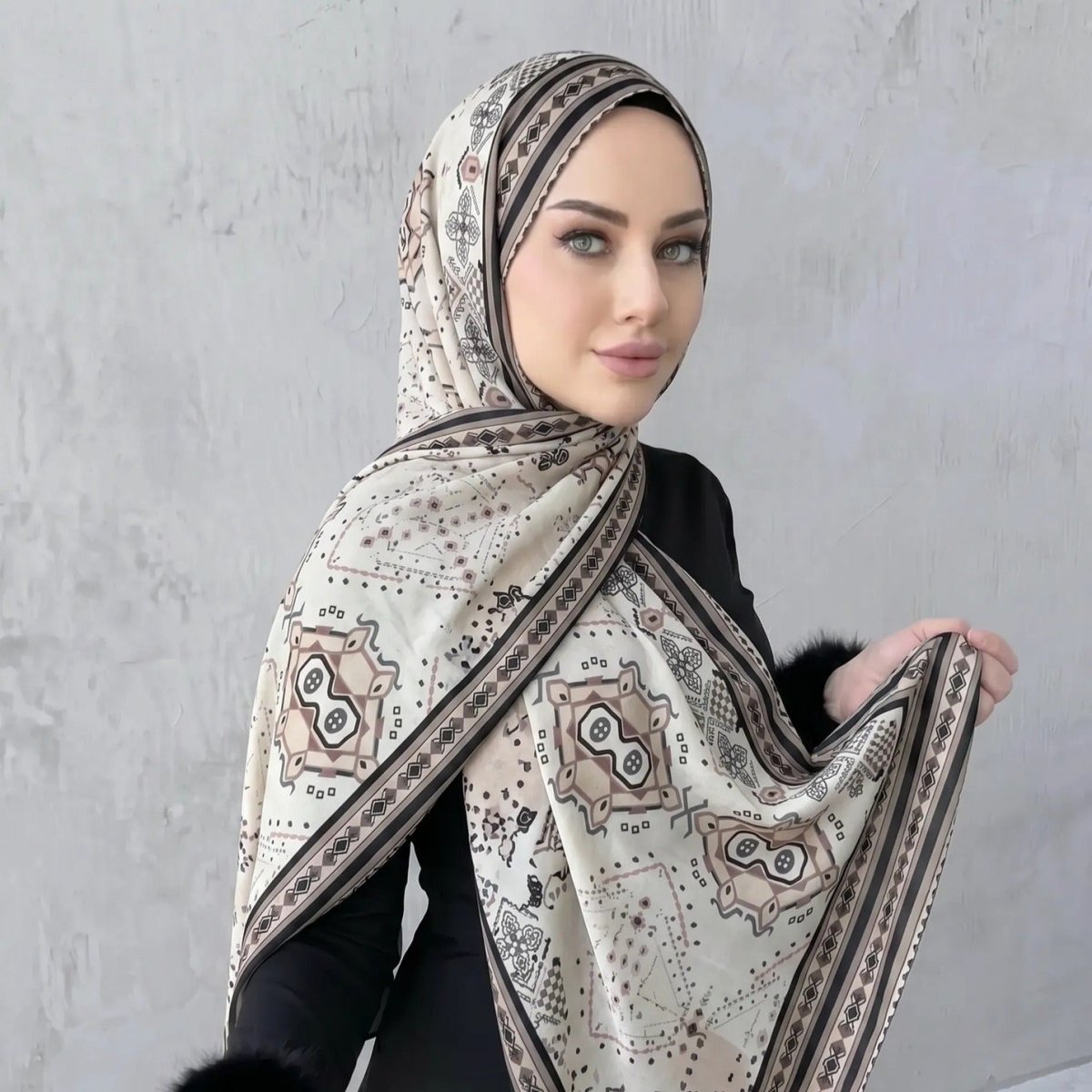 Printed Hijab Scarf(MH239)