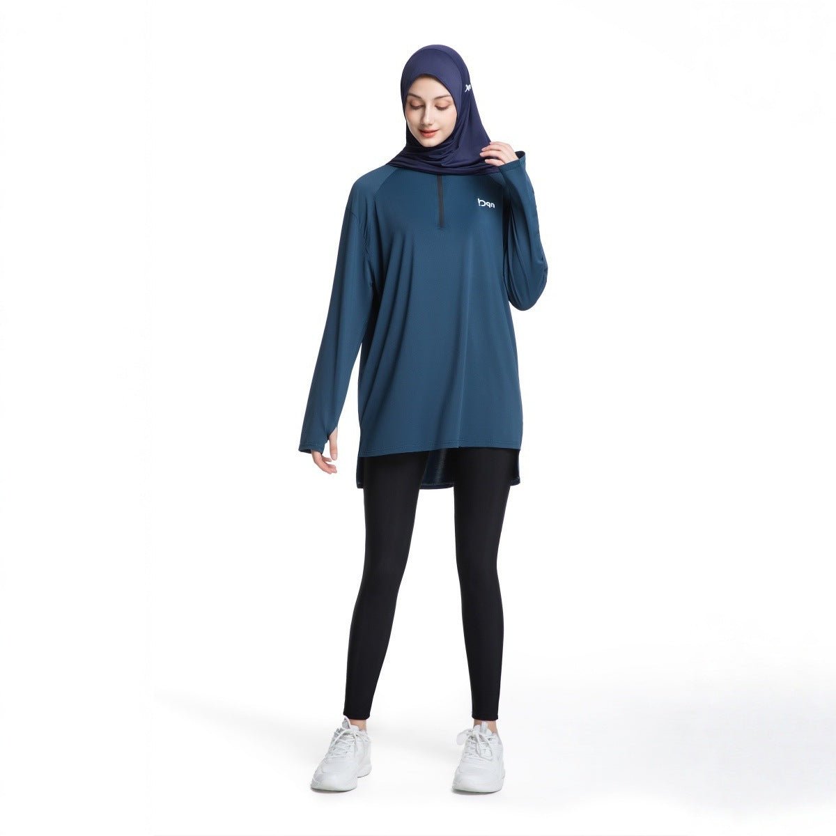 Quick-Dry Activewear with Thumb Holes Sports Top (MS289)