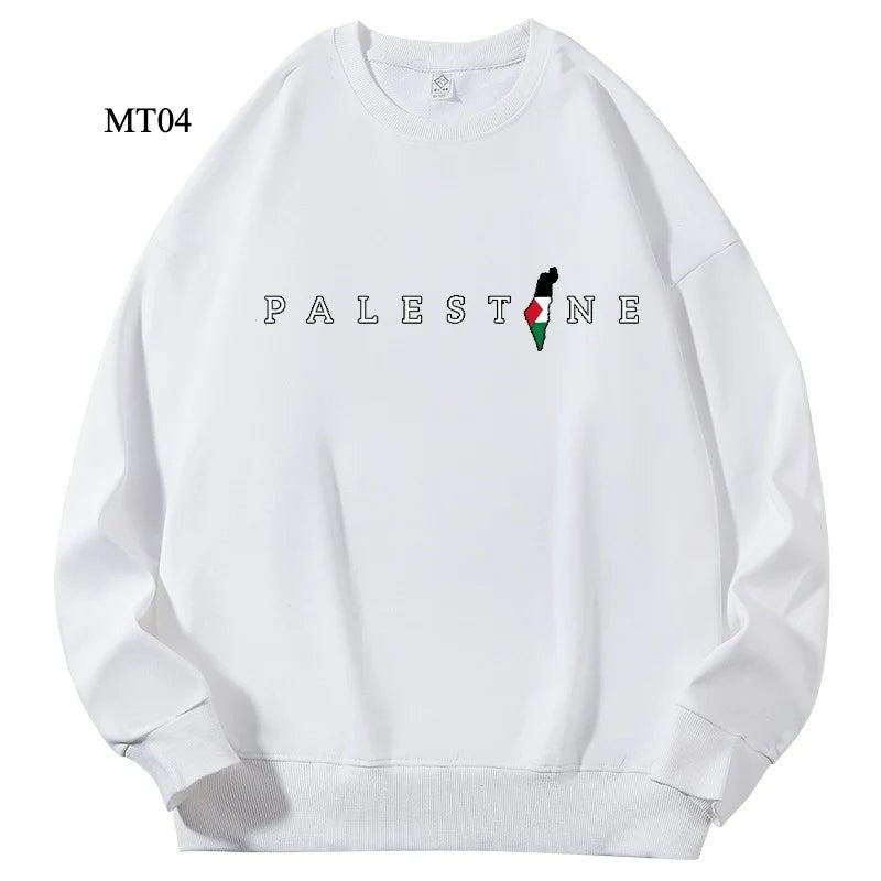 Ramadan Keffiyeh Customizable Sweatshirt for Adults – High-Quality, No-Hood Design (MTC003)