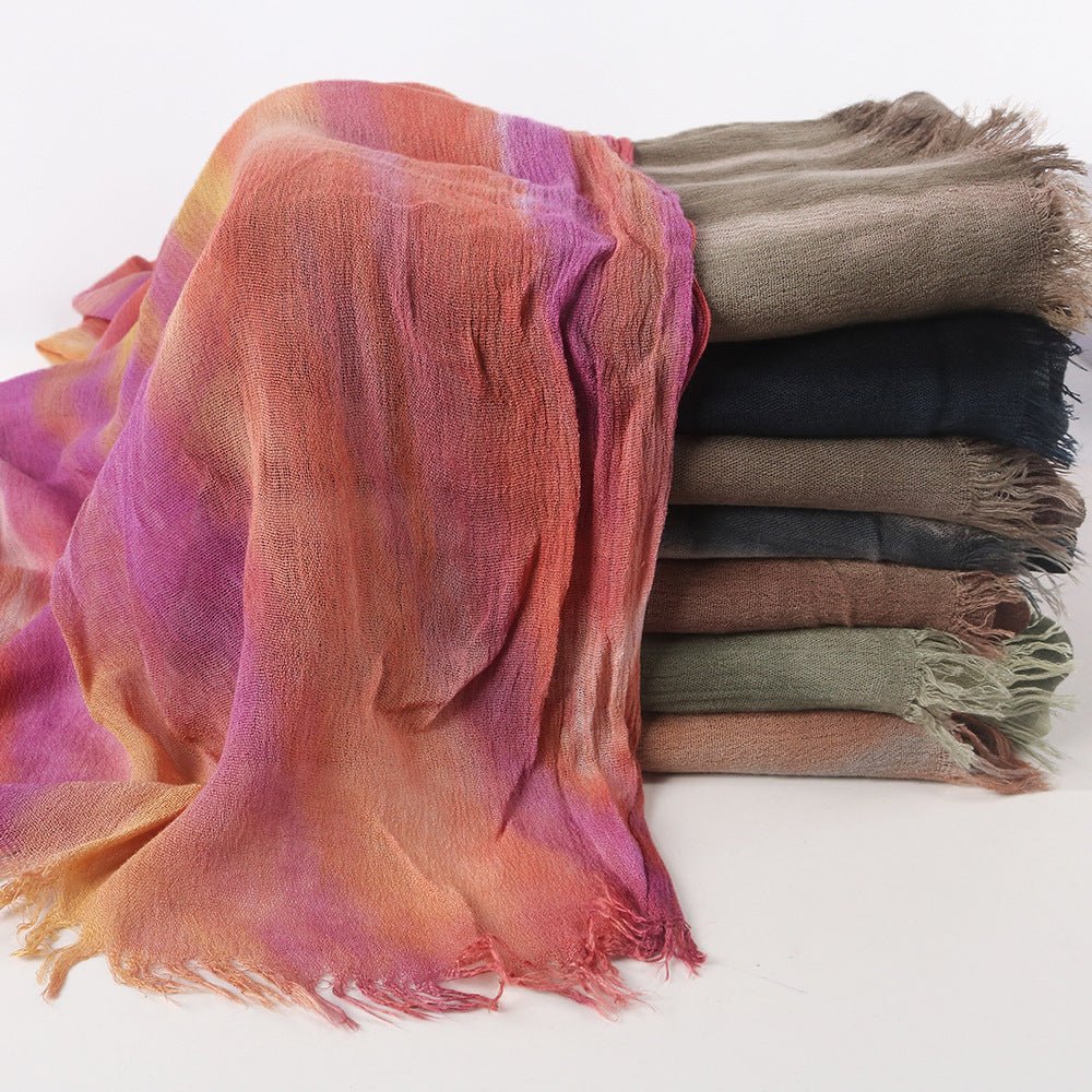 Rayon Gradient Tie-Dye Scarf  | Rayon Gradient Hijab (MH216)