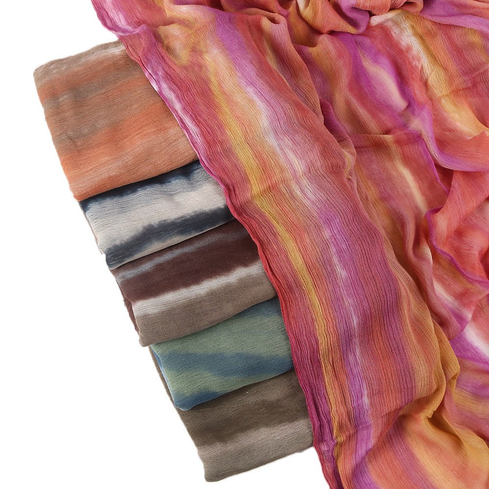 Rayon Gradient Tie-Dye Scarf  | Rayon Gradient Hijab (MH216)