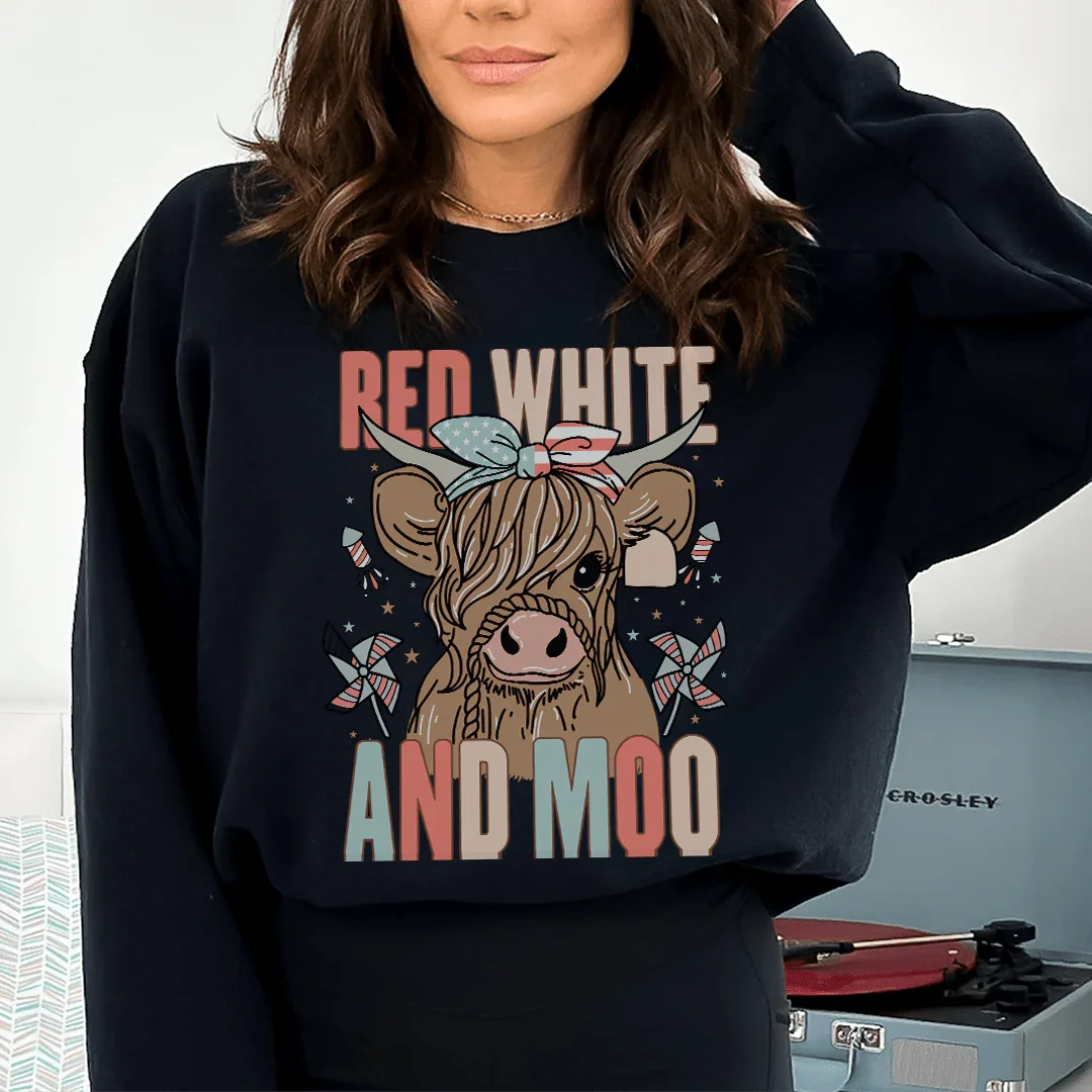 Red White And Moo Tee