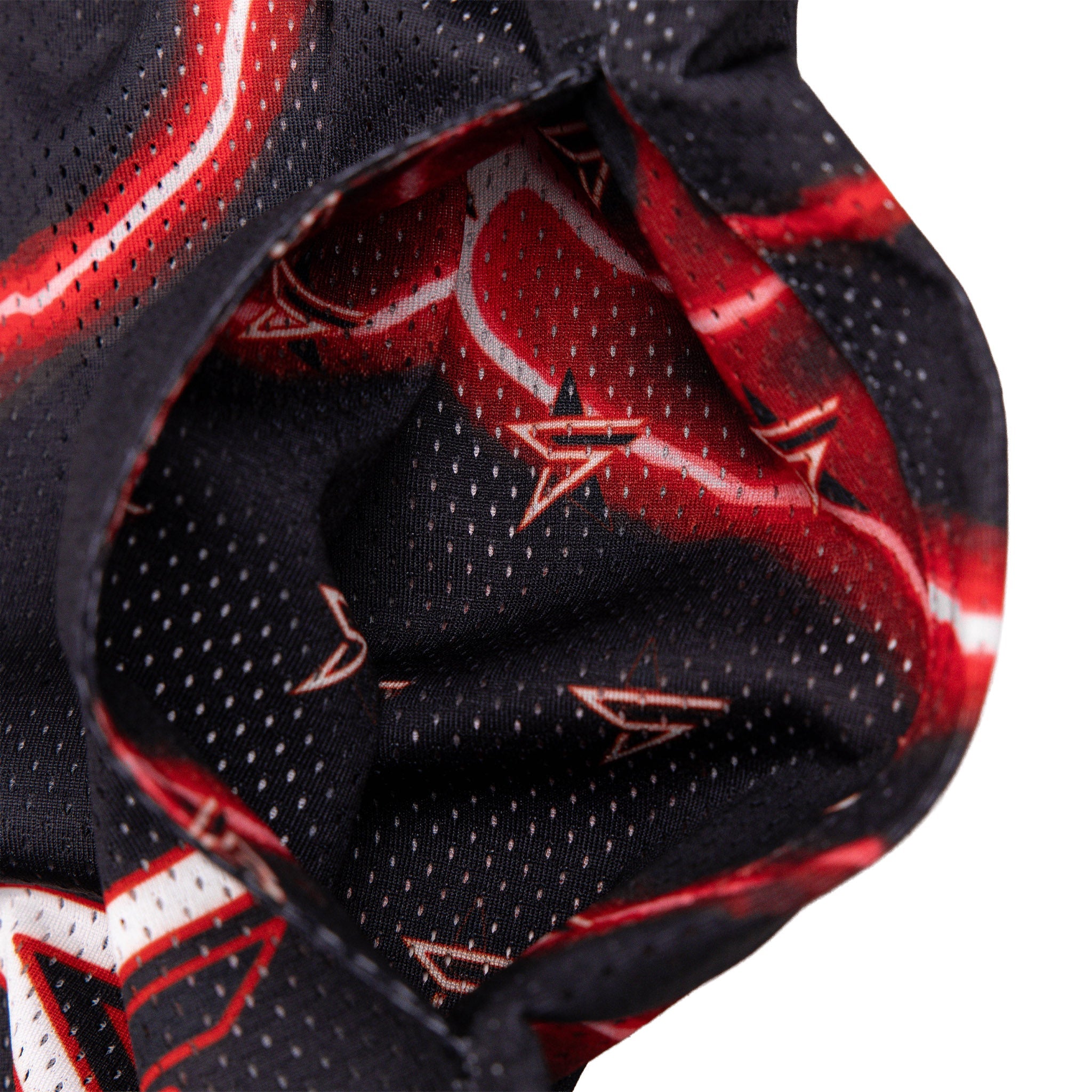 Common Hype x Five Stars Red Bolt Mesh Short