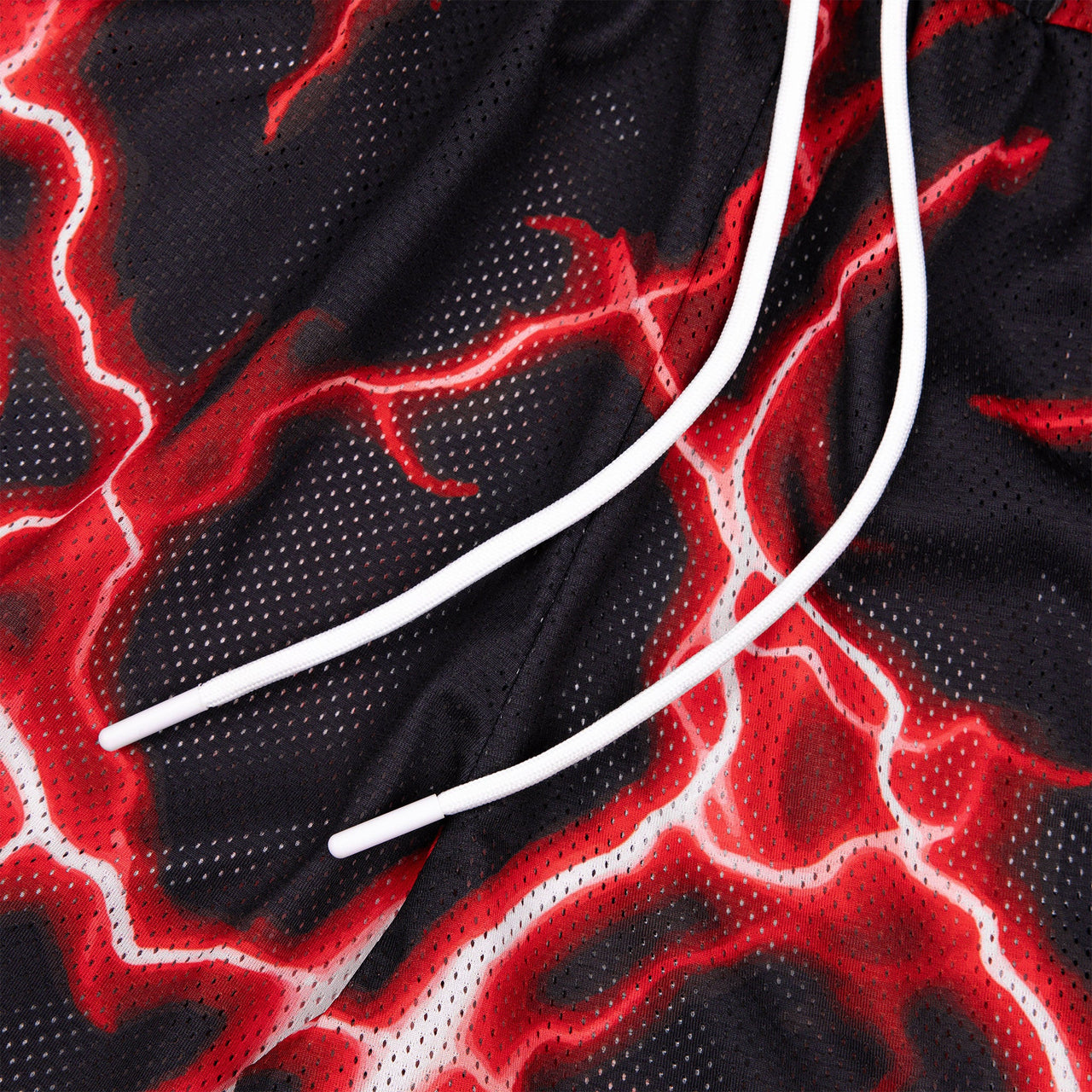 Common Hype x Five Stars Red Bolt Mesh Short