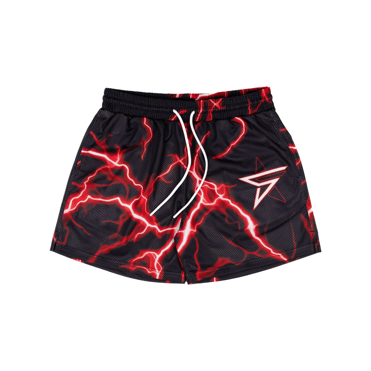Common Hype x Five Stars Red Bolt Mesh Short
