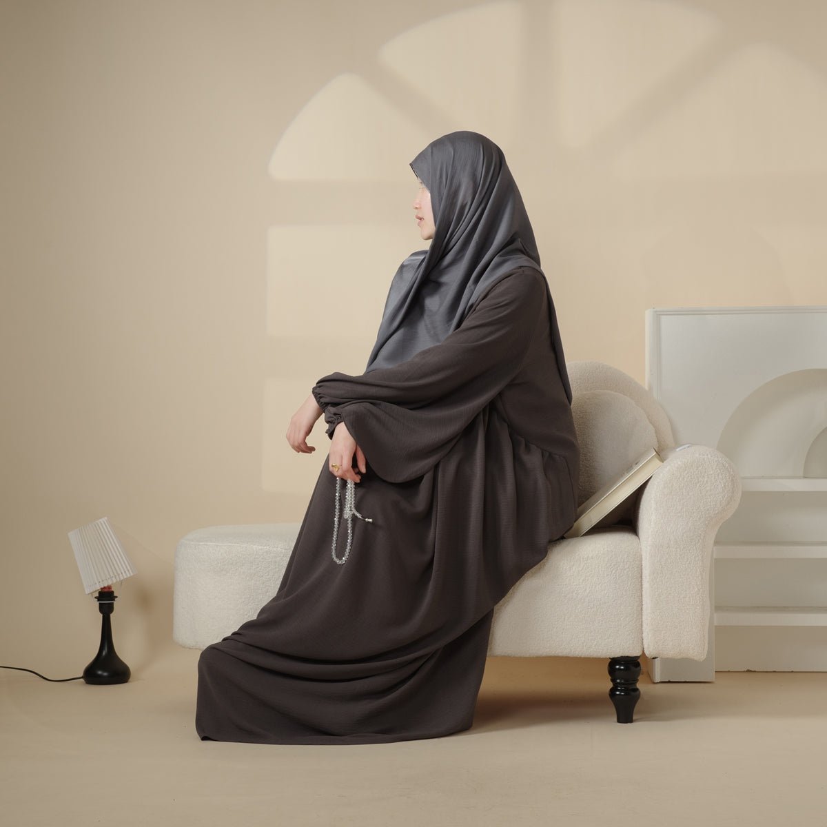 Reversible Abaya Made With Crepe Fabric (MA035)