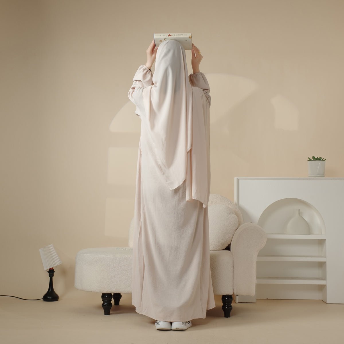 Reversible Abaya Made With Crepe Fabric (MA035)