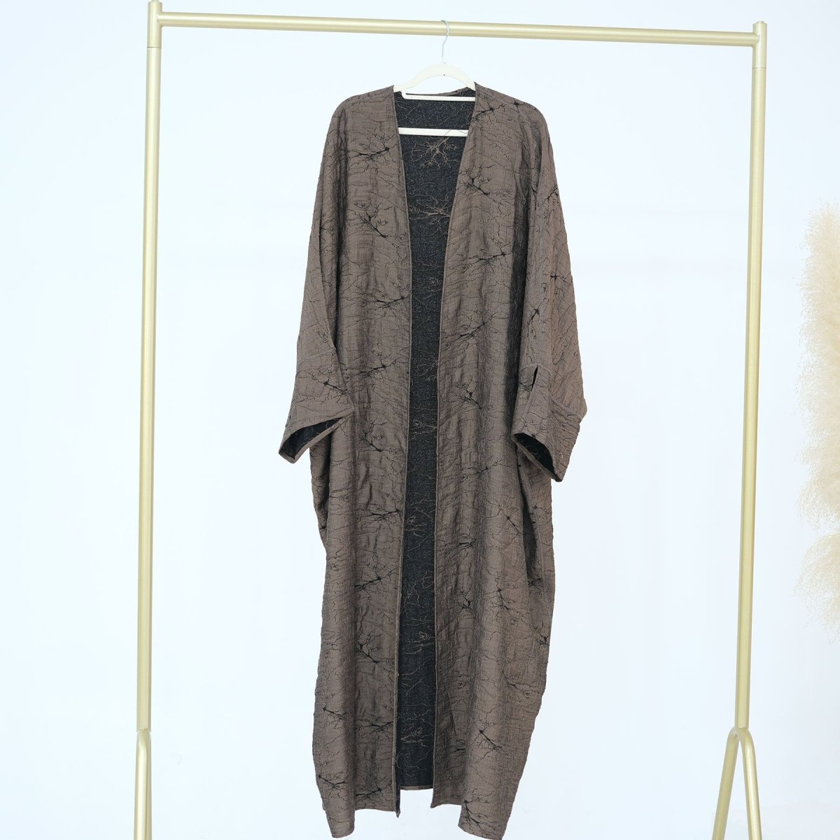 Reversible Jacquard Cardigan & Dress Set(MOA282)