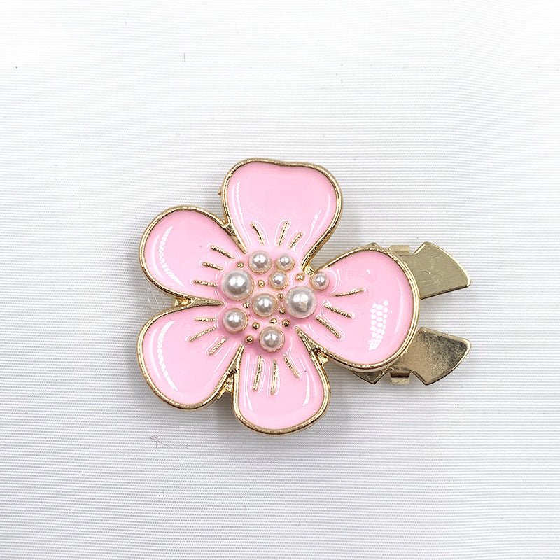 Rhinestone Button Covers | Crystal Flower Decorative Clips(MAC359)