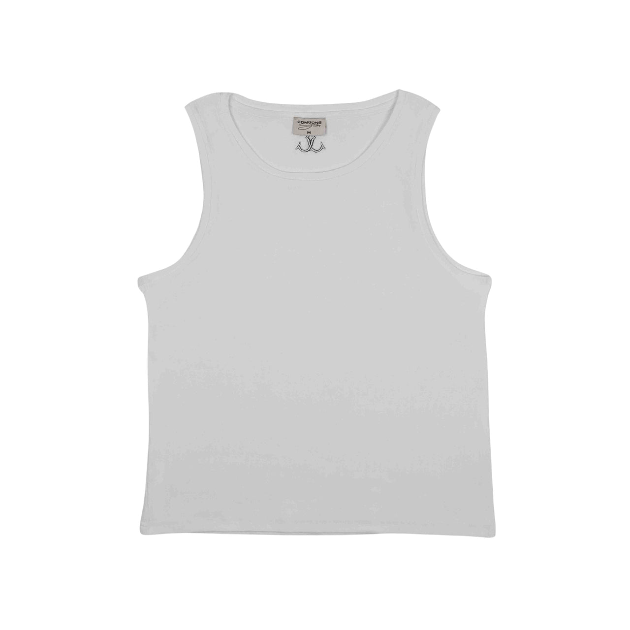 Commons Ribbed Vest Tank White