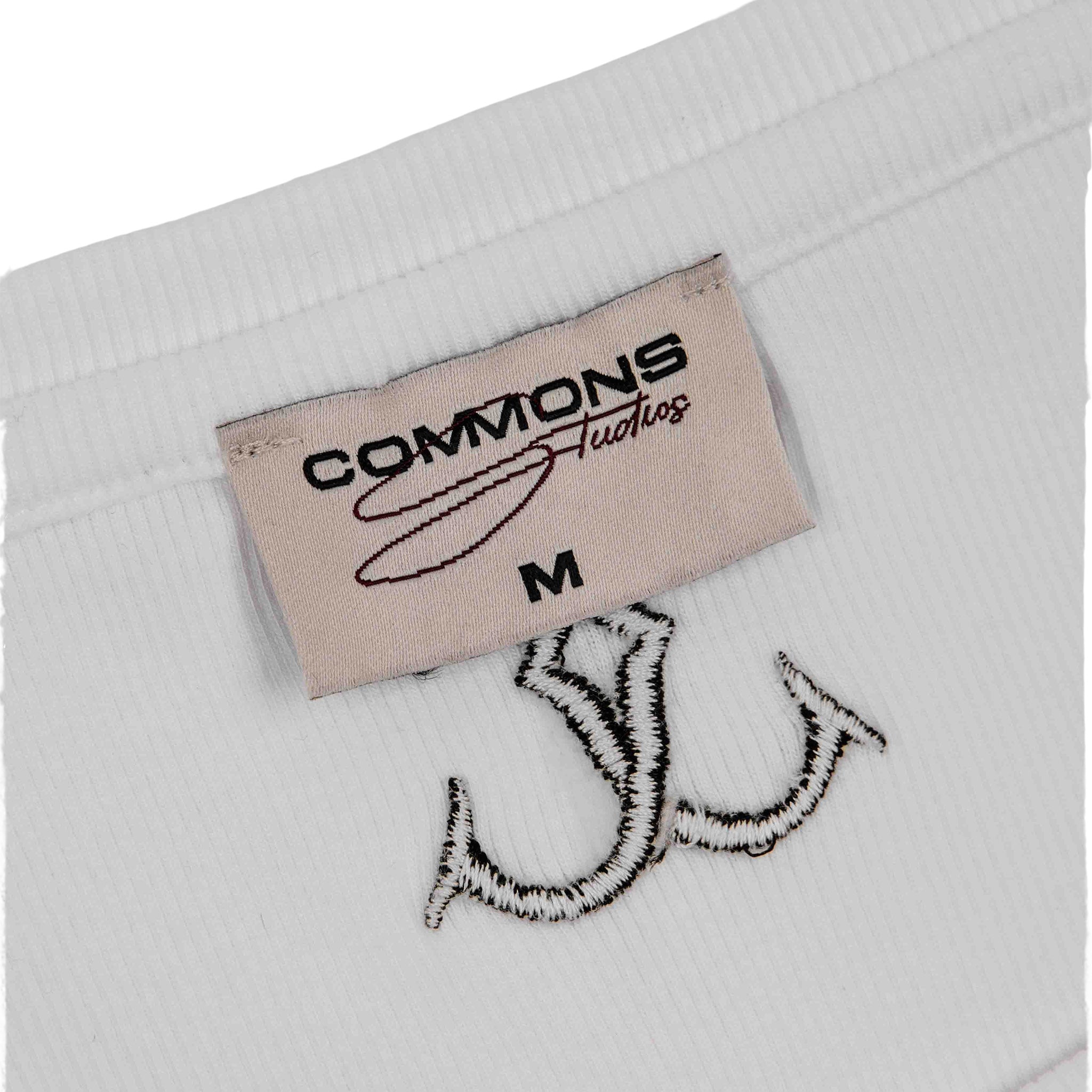 Commons Ribbed Vest Tank White