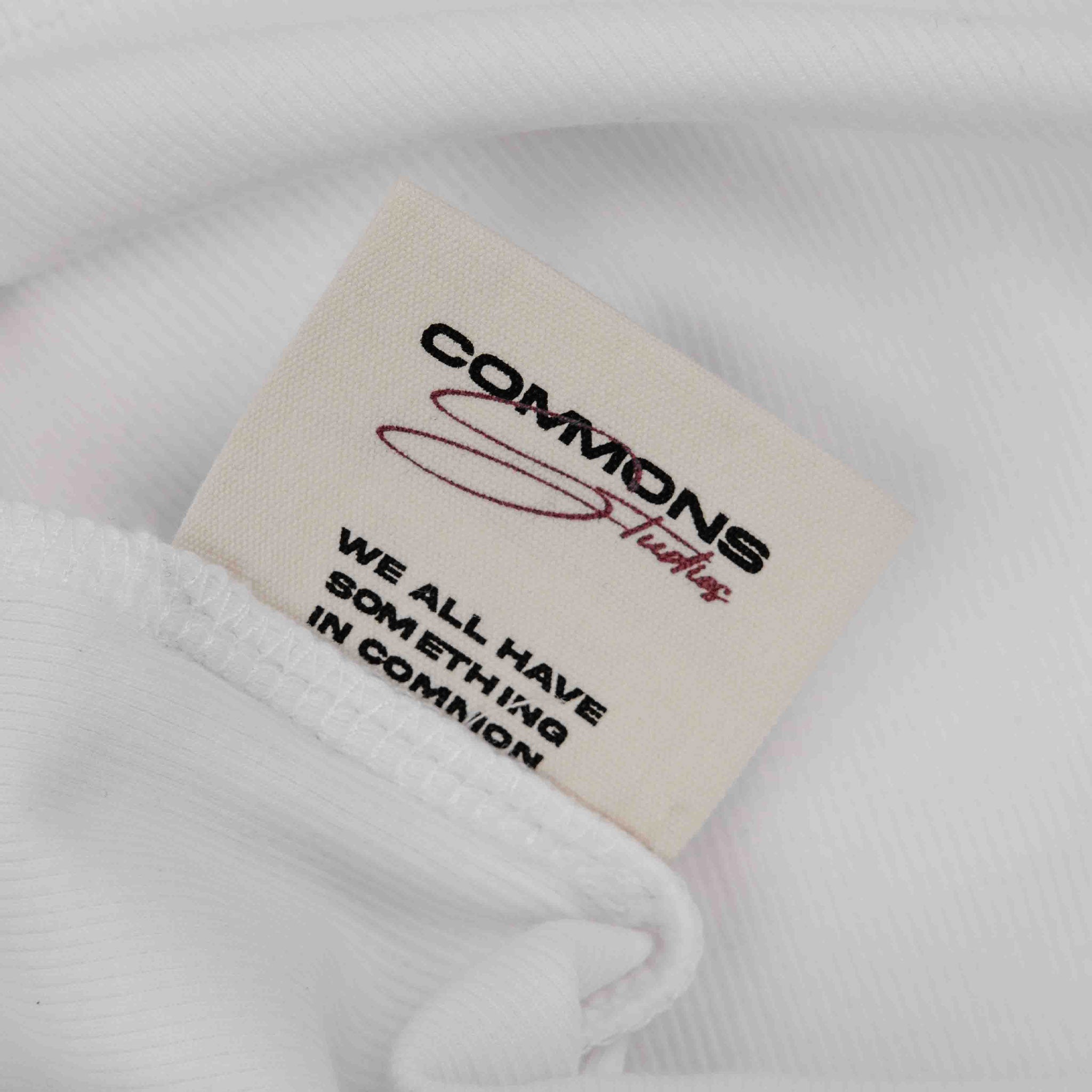 Commons Ribbed Vest Tank White