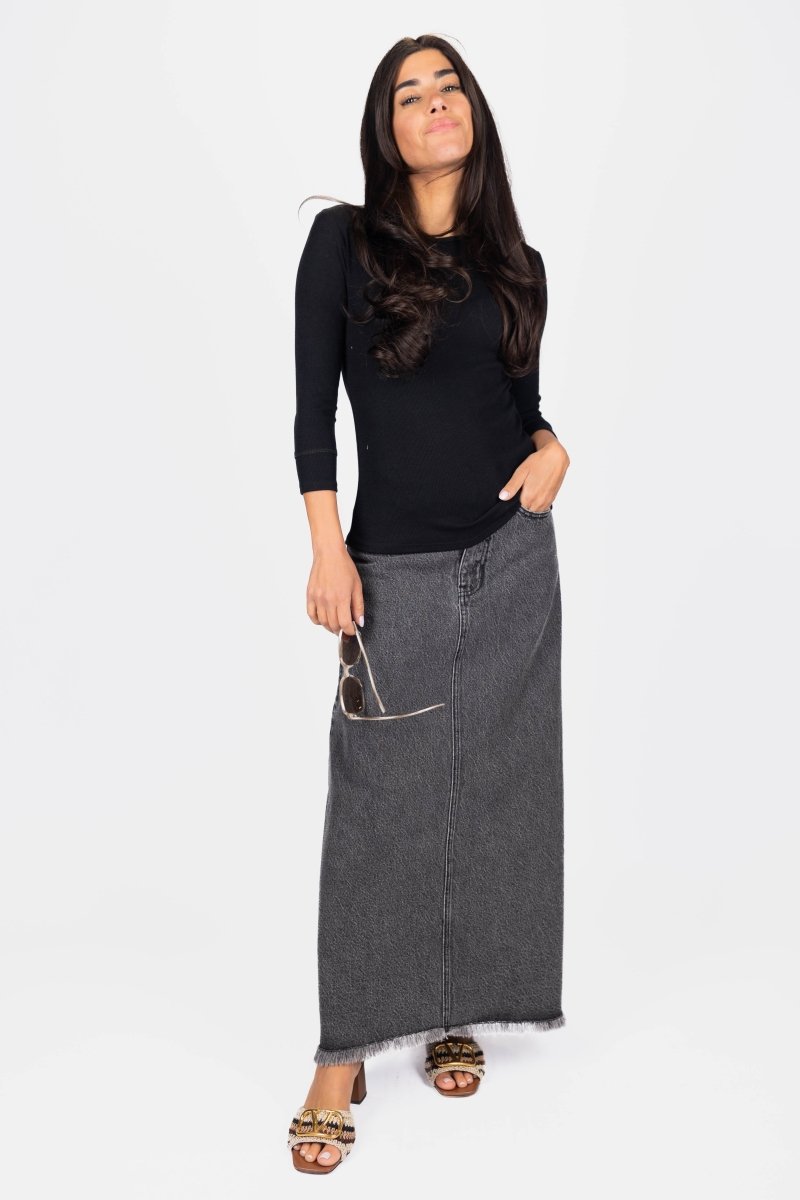 Romi Tee 3/4 Sleeve (Black)