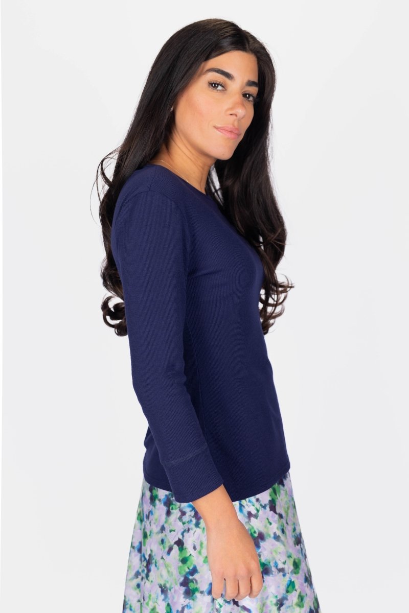 Romi Tee 3/4 Sleeve (Navy)