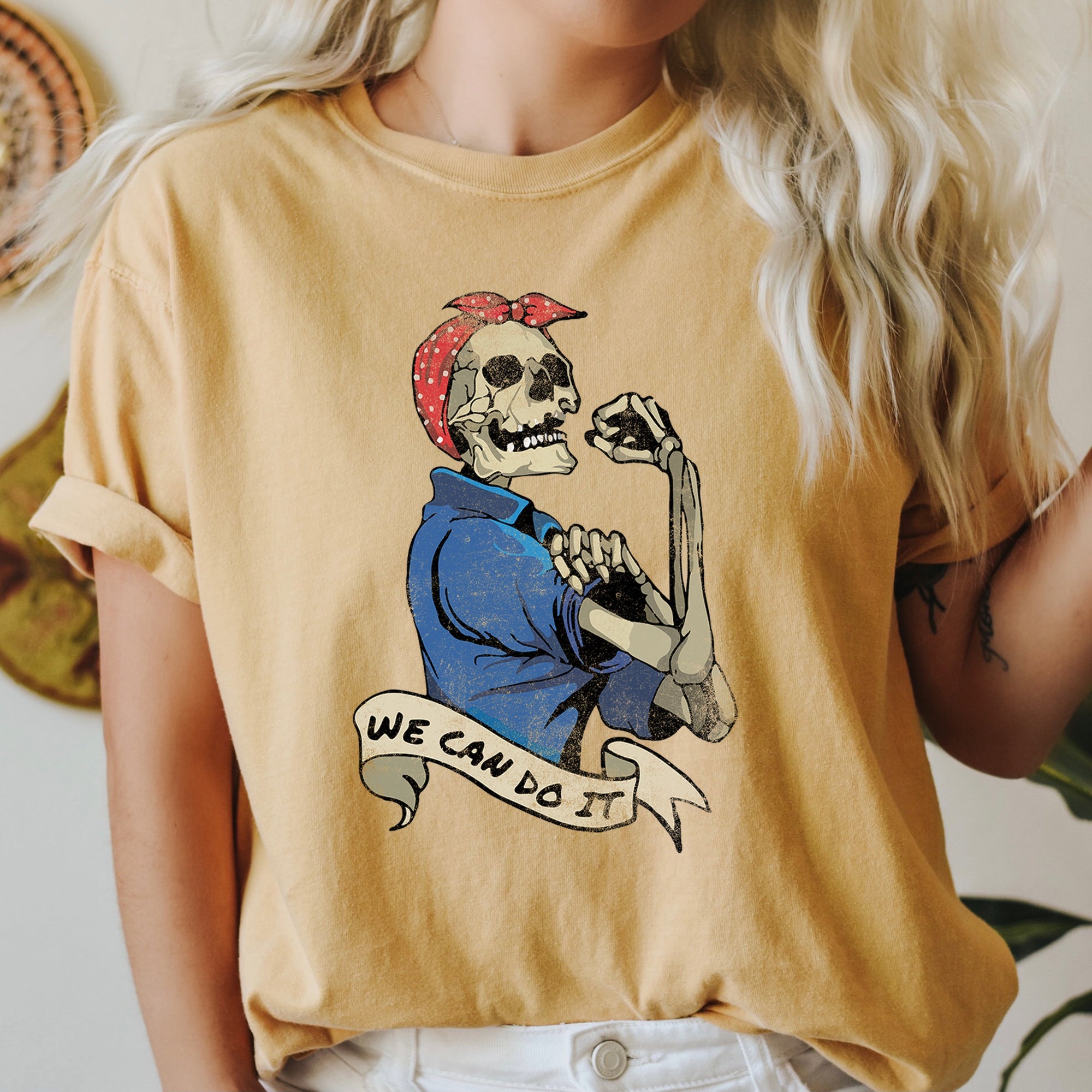 Rosie The Riveter We Can Do It Retro Halloween Iconic Poster Artwork Edition Comfort Colors Tee