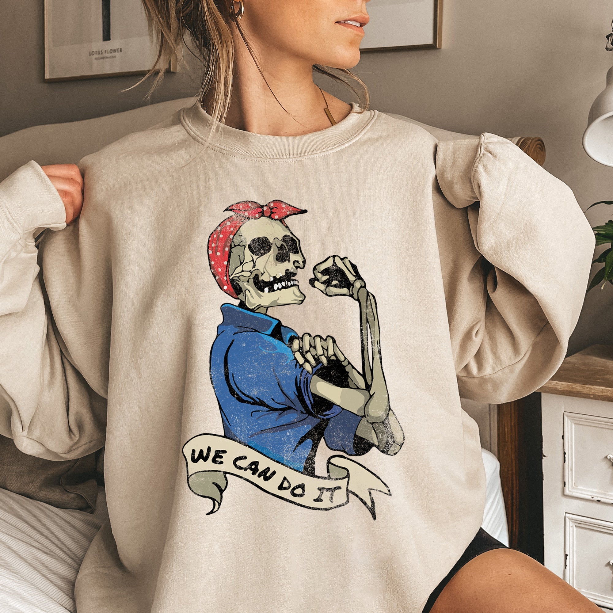We Can Do It Vintage Halloween Propaganda Poster Art Inspired Graphic Sweatshirt