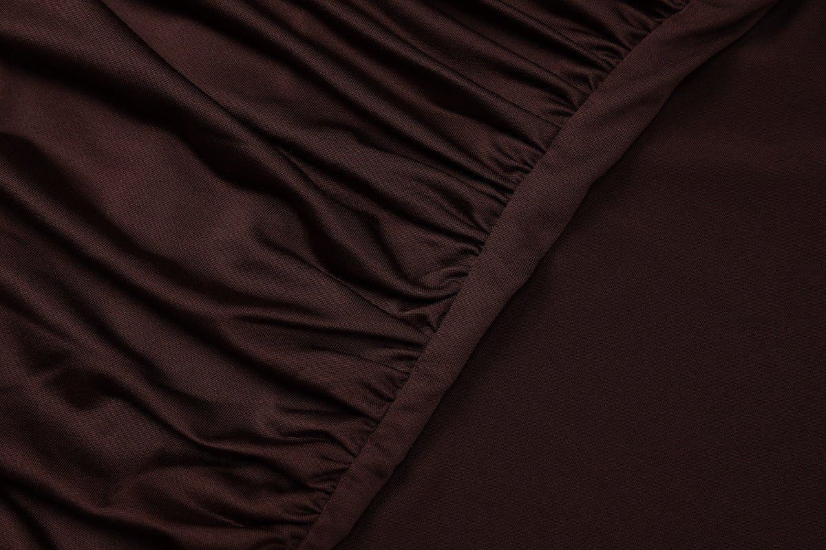 Ruched Bodycon Gown with Metal Hardware(MS233)