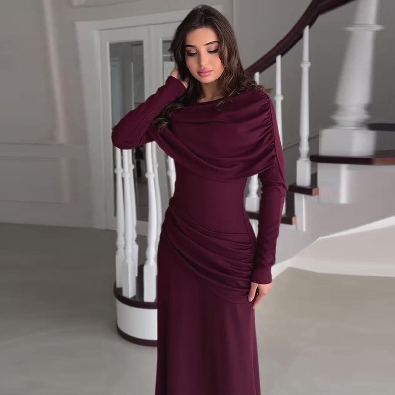 Ruched Bodycon Maxi Dress(MS219)