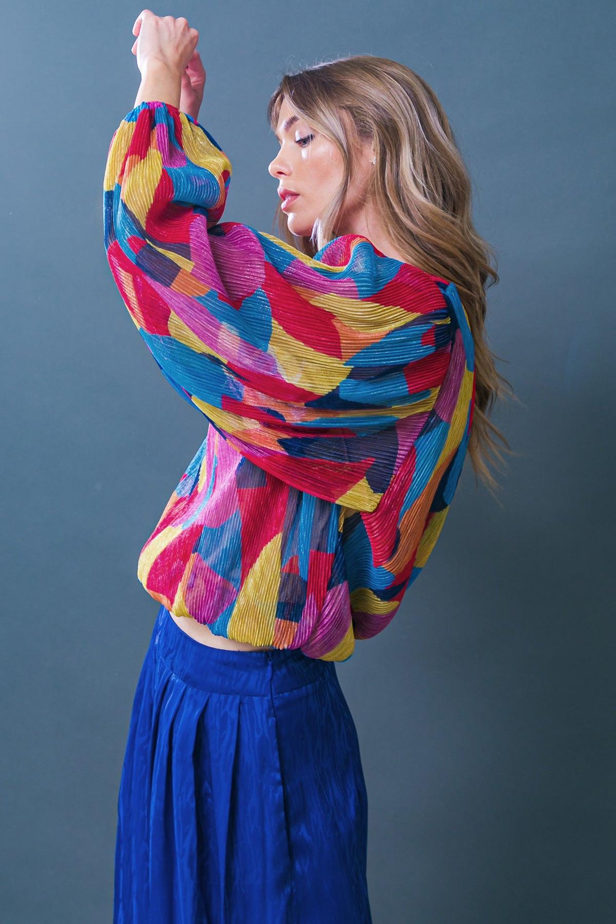 FEELING DELIGHTFUL WOVEN TOP
