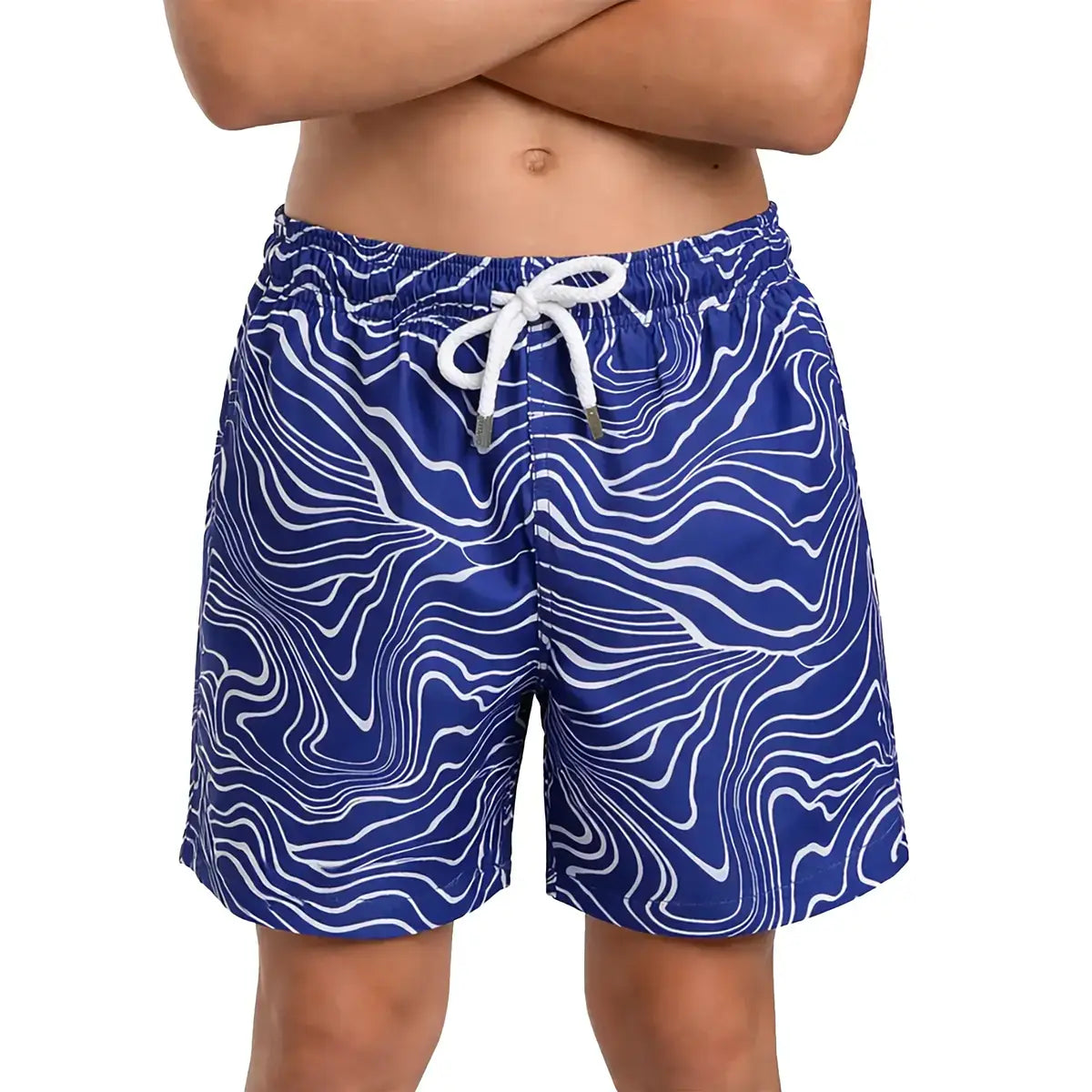 Boys Hybrid Swim & Play Shorts – Sand Waves - Harbor and Surf