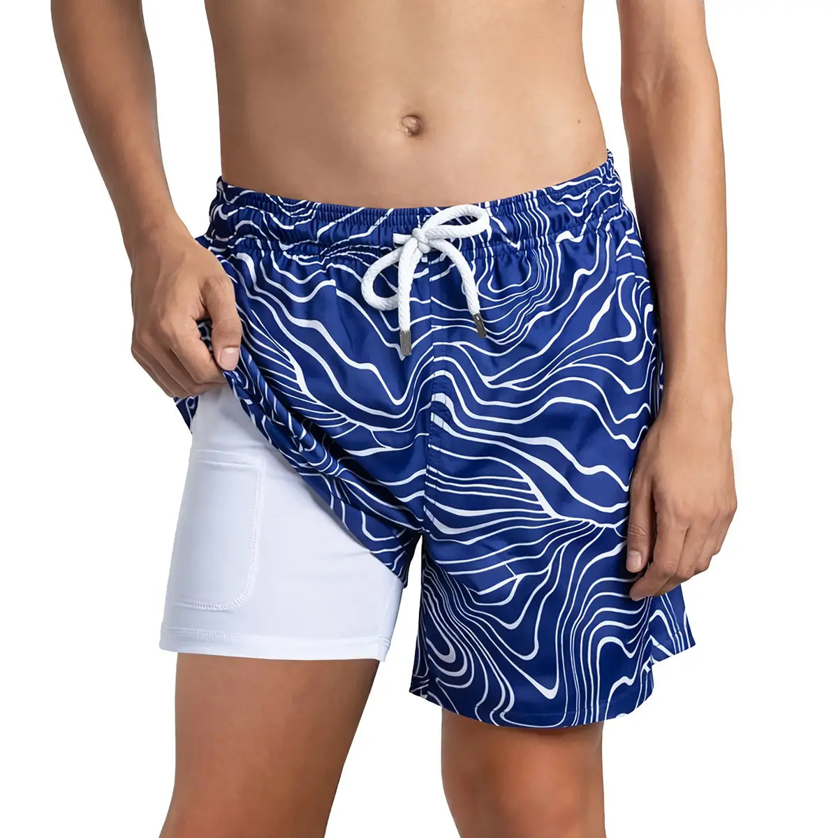 Boys Hybrid Swim & Play Shorts – Sand Waves - Harbor and Surf