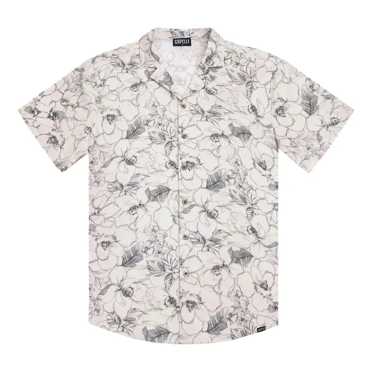 Men’s Short Sleeve Tailored Fit Button-Down Shirt – Secret Garden
