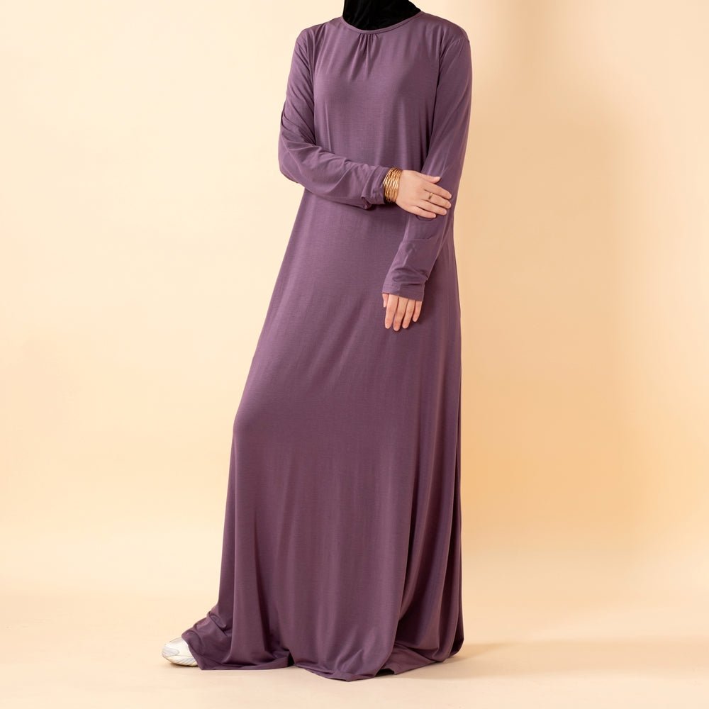 Serenity Veil Set | Premium Lenzing™ Modal Khimar & Dress Two-Piece Set (MK026)