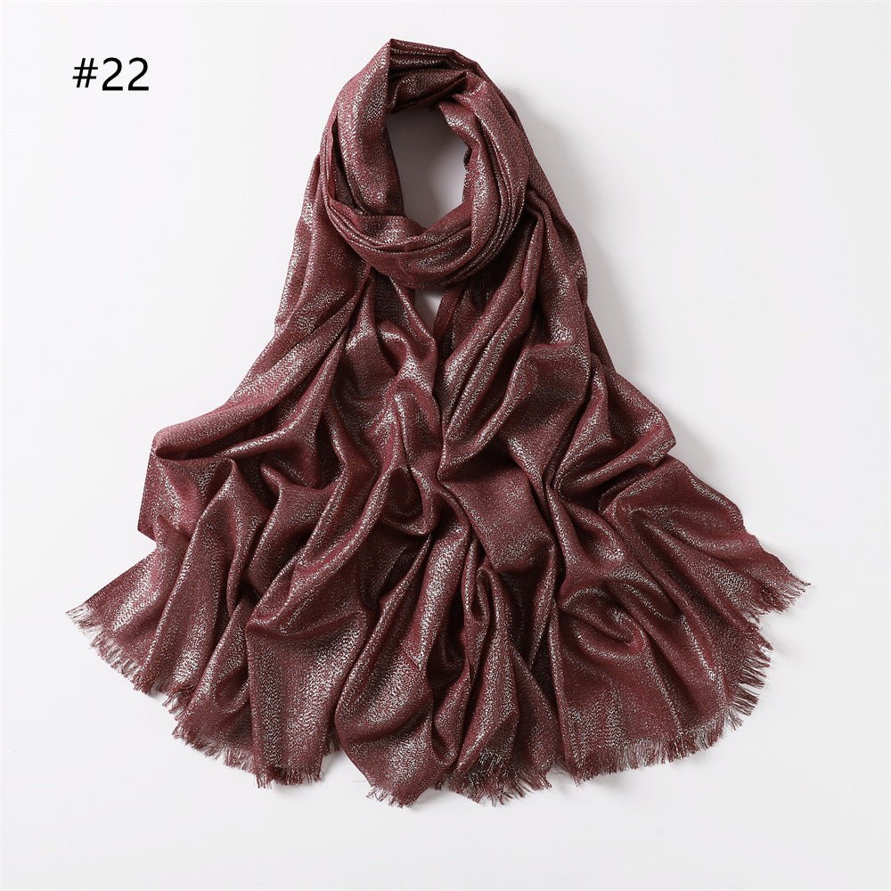 Shining Artificial Bright Silk Hijab (MH100)