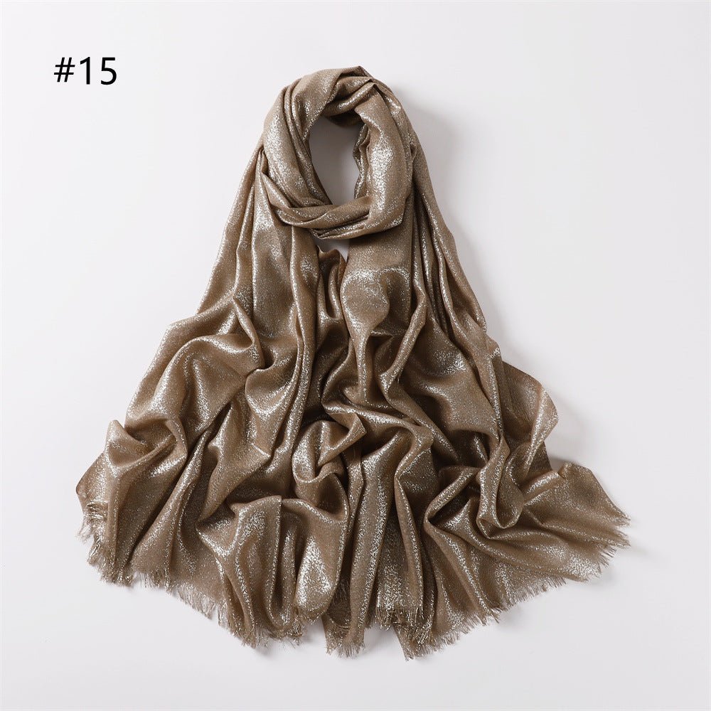 Shining Artificial Bright Silk Hijab (MH100)
