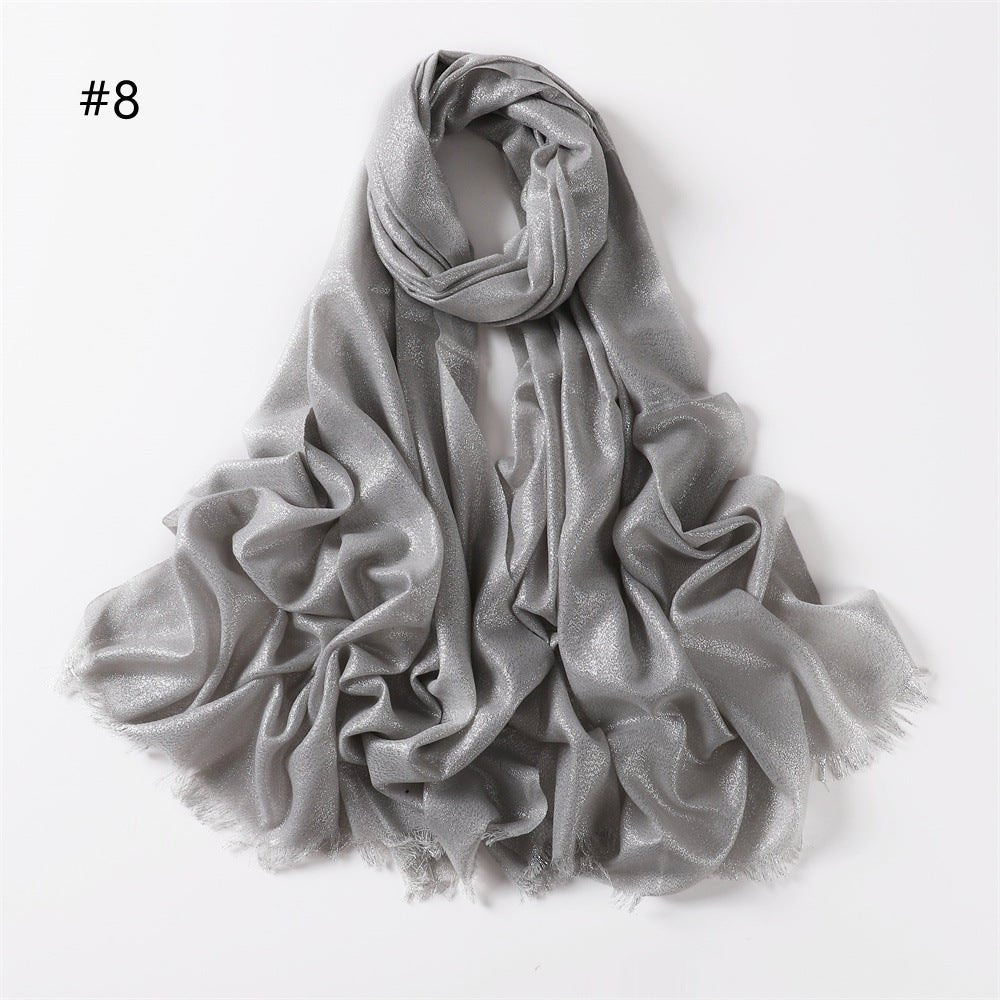 Shining Artificial Bright Silk Hijab (MH100)