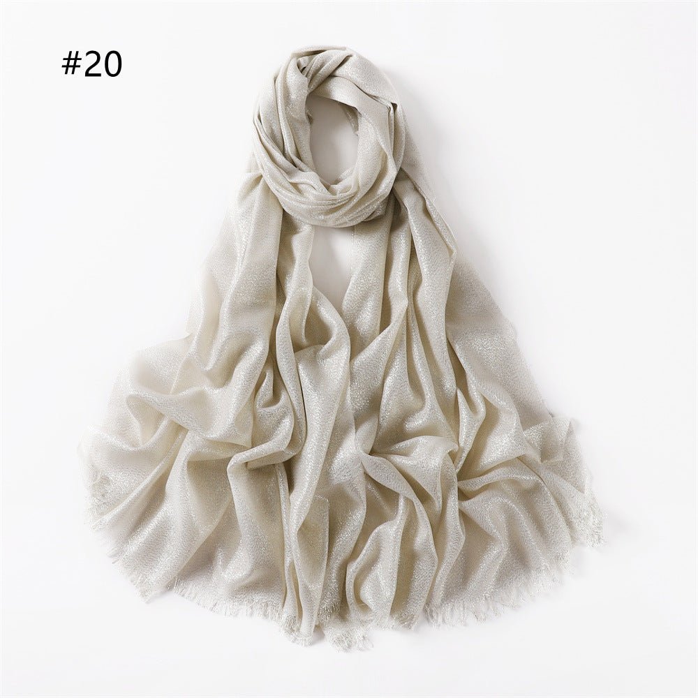 Shining Artificial Bright Silk Hijab (MH100)