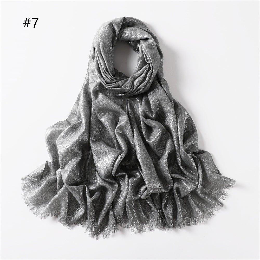 Shining Artificial Bright Silk Hijab (MH100)