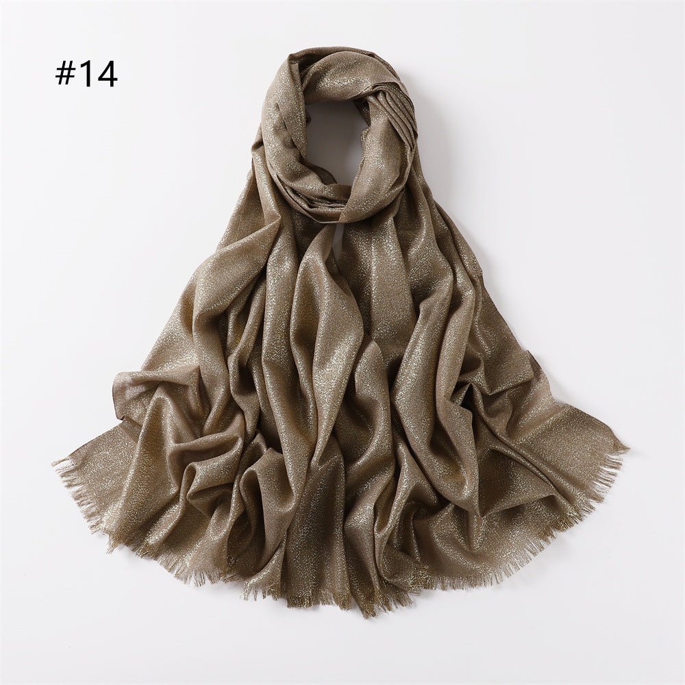 Shining Artificial Bright Silk Hijab (MH100)