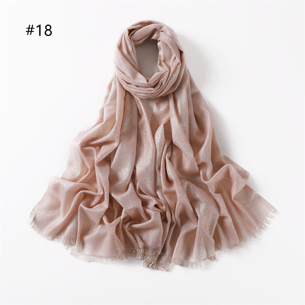 Shining Artificial Bright Silk Hijab (MH100)